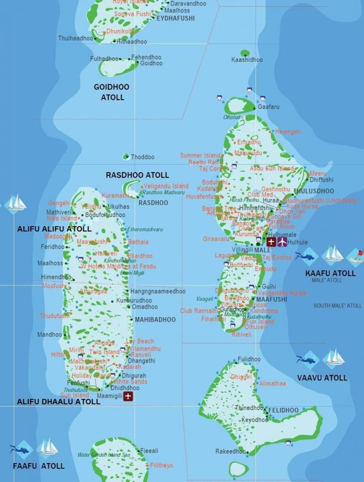 มัลดิฟแผนที่เมืองหลวง