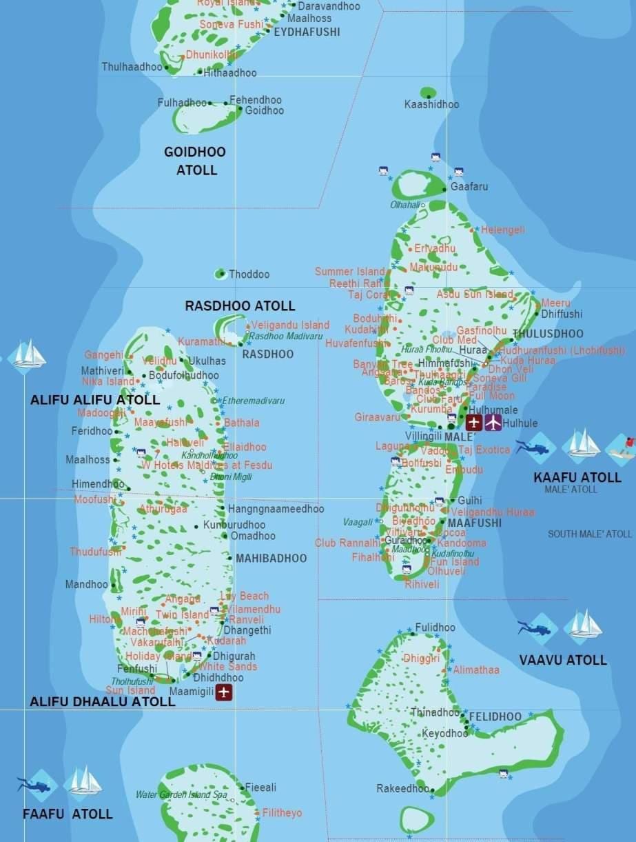 มัลดิฟแผนที่เมืองหลวง