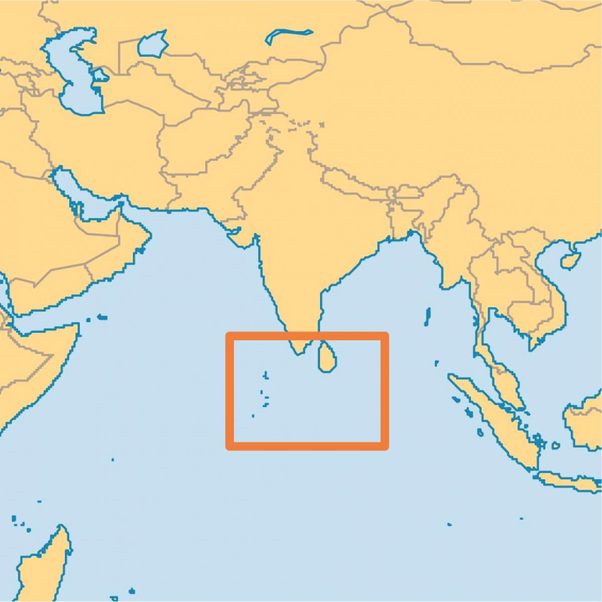 มัลดิฟเกาะแห่งตำแหน่งของโลกแผนที่