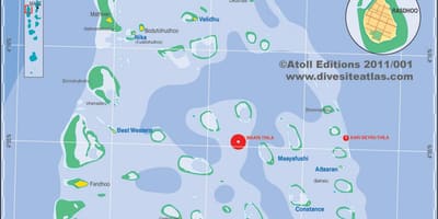 แผนที่ของ ari atoll value for amount of distortion